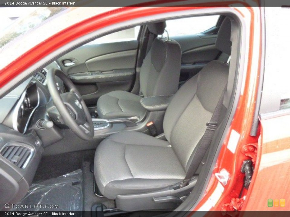 Black Interior Front Seat for the 2014 Dodge Avenger SE #88972882