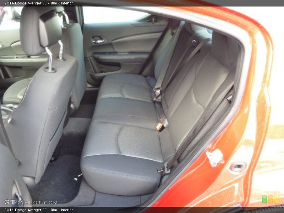 Black Interior Rear Seat for the 2014 Dodge Avenger SE #88972927