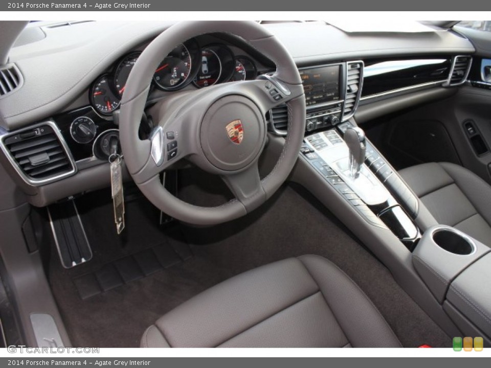 Agate Grey 2014 Porsche Panamera Interiors