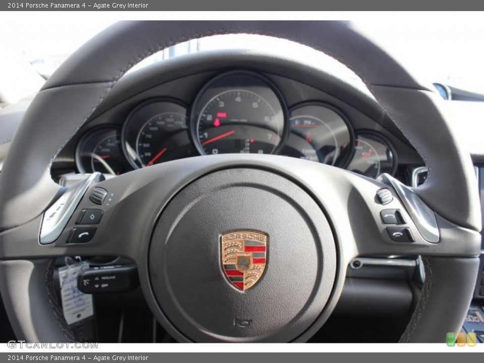 Agate Grey Interior Steering Wheel for the 2014 Porsche Panamera 4 #88976113
