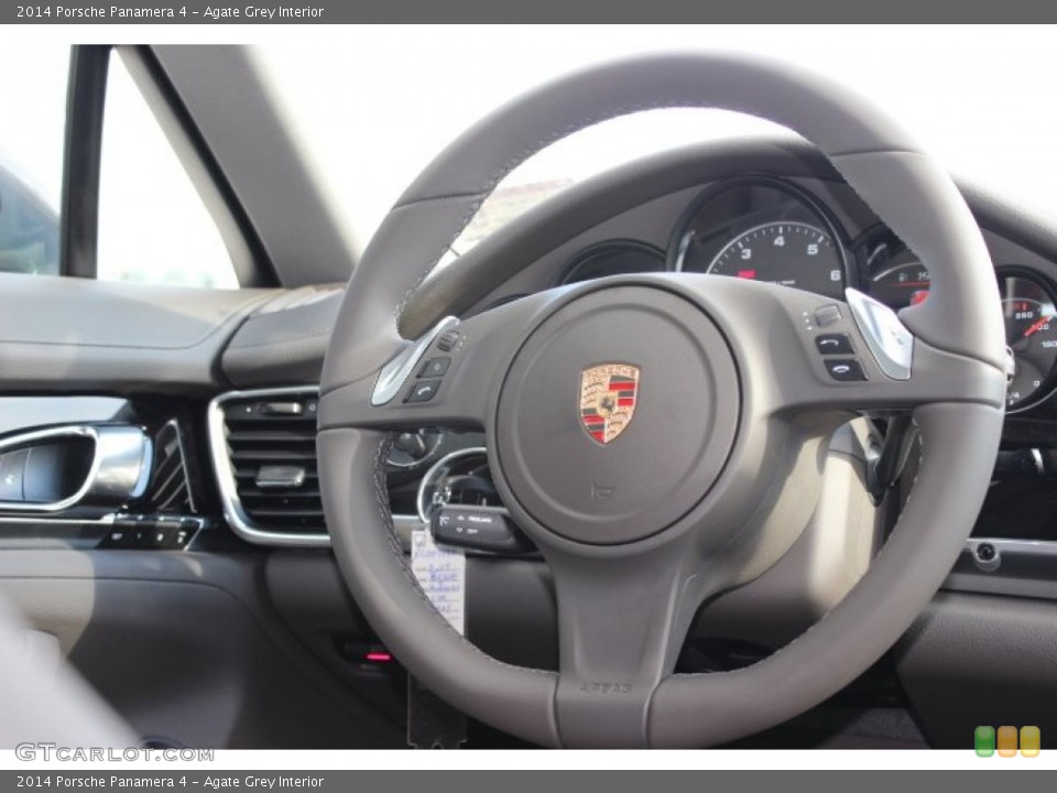Agate Grey Interior Steering Wheel for the 2014 Porsche Panamera 4 #88976287