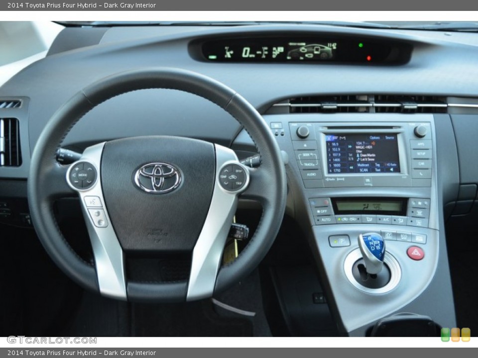 Dark Gray Interior Dashboard for the 2014 Toyota Prius Four Hybrid #88979349