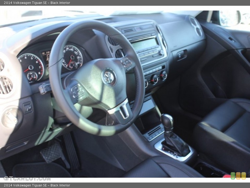 Black Interior Prime Interior for the 2014 Volkswagen Tiguan SE #88979767