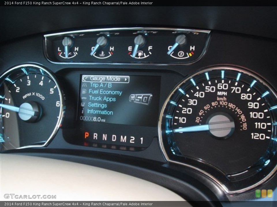 King Ranch Chaparral/Pale Adobe Interior Gauges for the 2014 Ford F150 King Ranch SuperCrew 4x4 #88981267