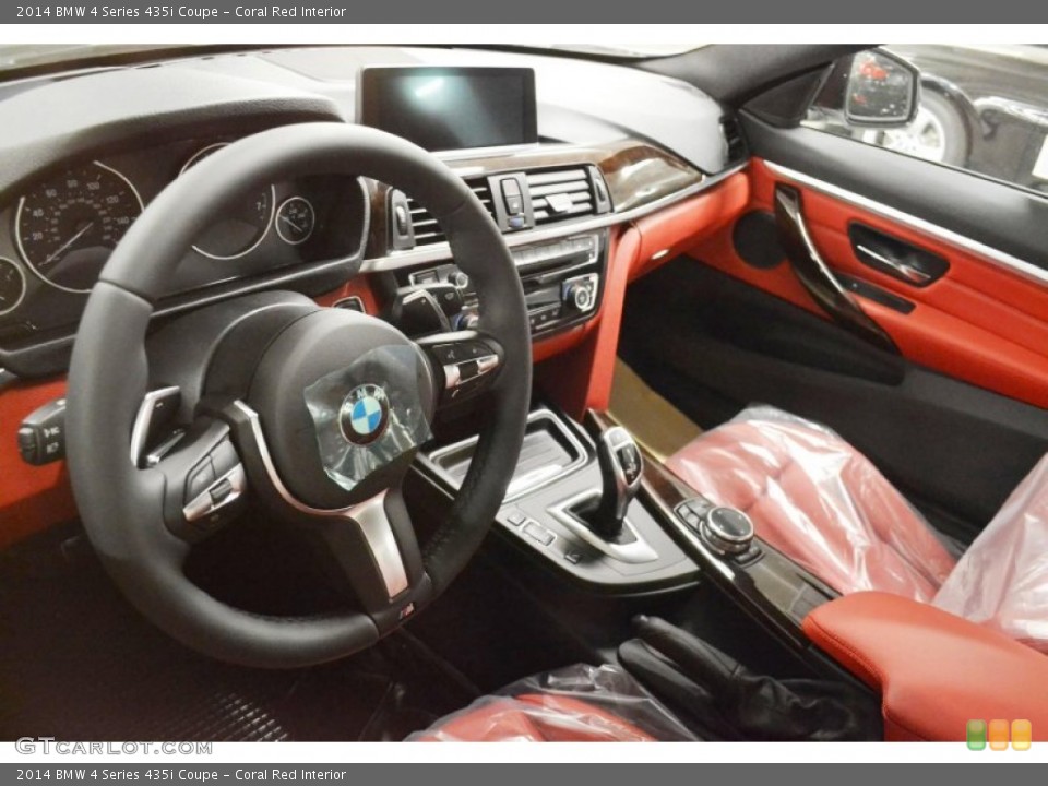 Coral Red Interior Prime Interior for the 2014 BMW 4 Series 435i Coupe #88981513