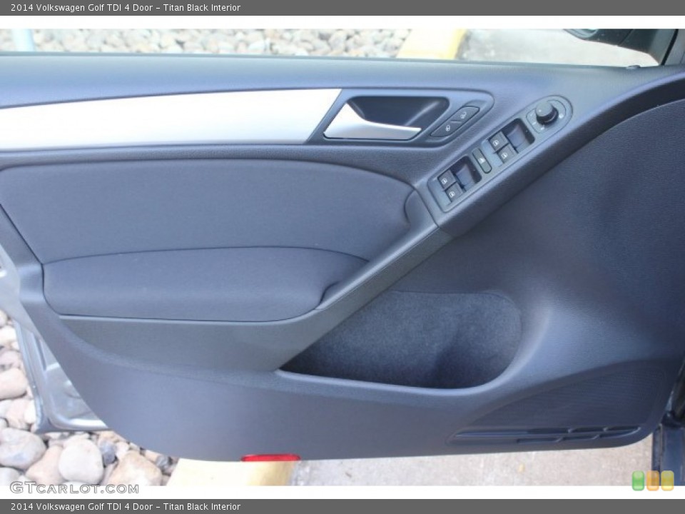 Titan Black Interior Door Panel for the 2014 Volkswagen Golf TDI 4 Door #88981735
