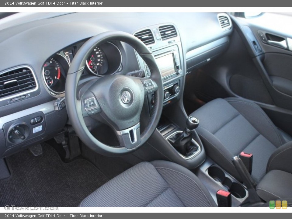 Titan Black Interior Photo for the 2014 Volkswagen Golf TDI 4 Door #88981759
