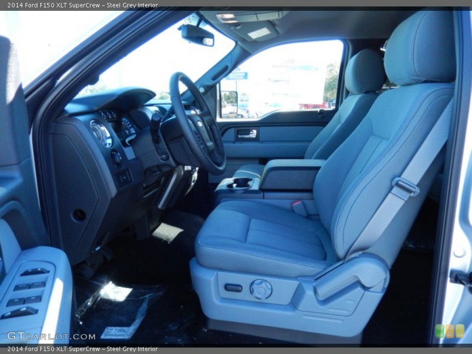 Steel Grey Interior Photo for the 2014 Ford F150 XLT SuperCrew #88982992
