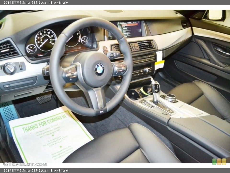 Black Interior Photo for the 2014 BMW 5 Series 535i Sedan #88985596