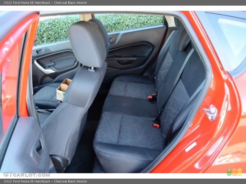 Charcoal Black Interior Rear Seat for the 2012 Ford Fiesta SE Hatchback #88986190