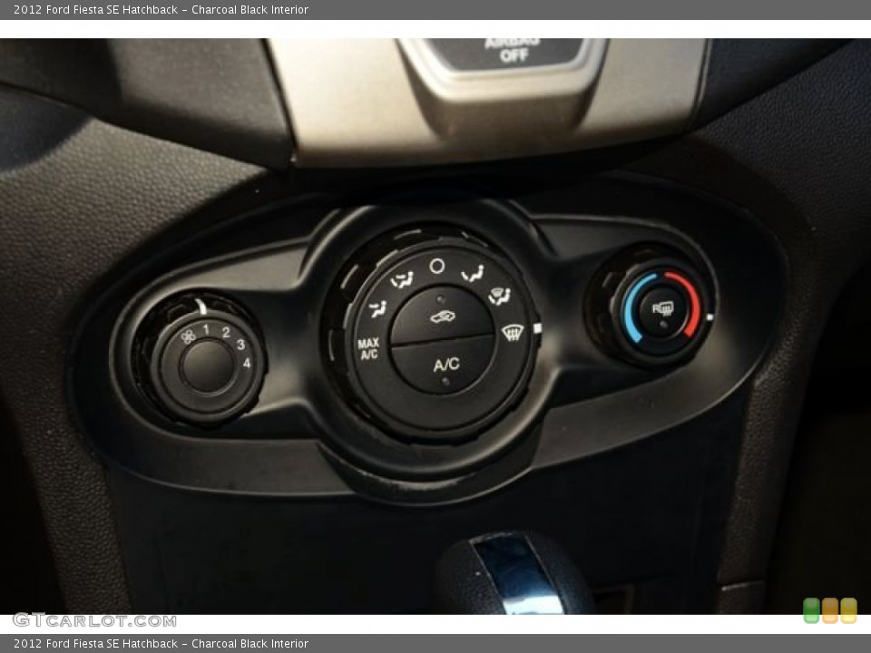 Charcoal Black Interior Controls for the 2012 Ford Fiesta SE Hatchback #88986493