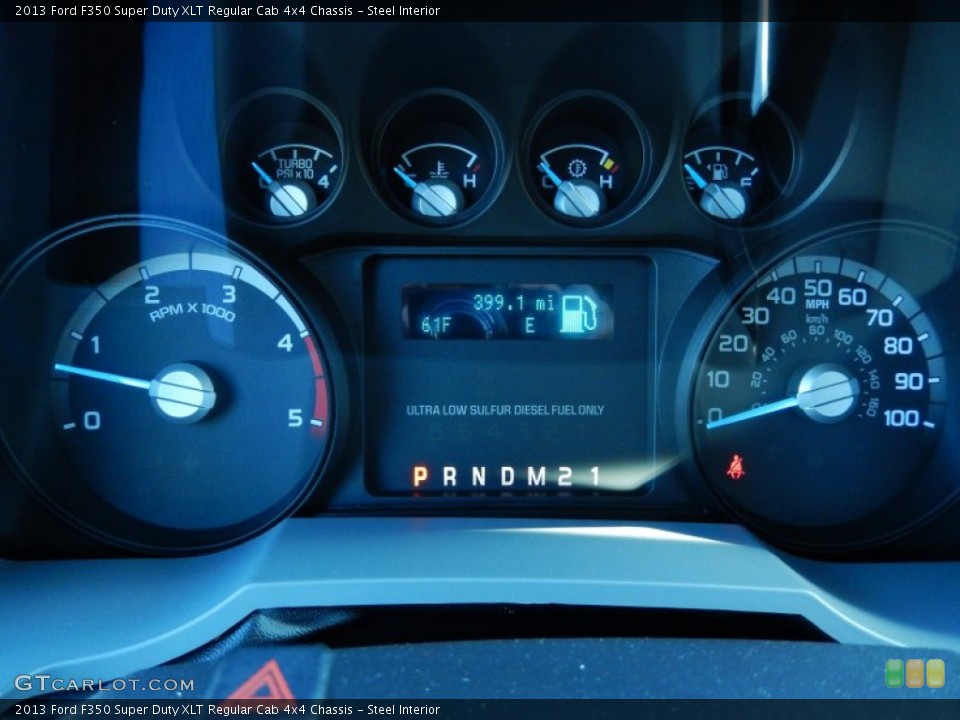 Steel Interior Gauges for the 2013 Ford F350 Super Duty XLT Regular Cab 4x4 Chassis #88987150