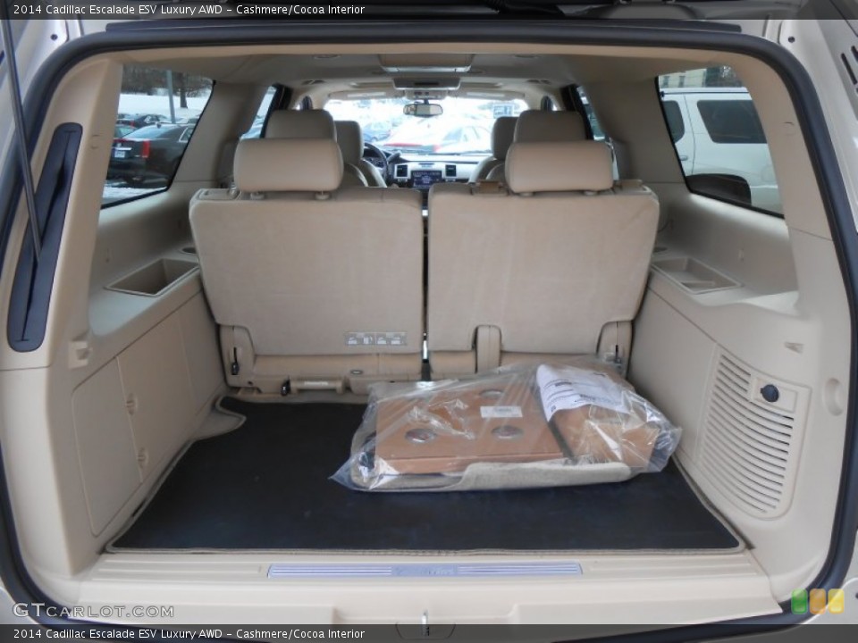 Cashmere/Cocoa Interior Trunk for the 2014 Cadillac Escalade ESV Luxury AWD #88995199