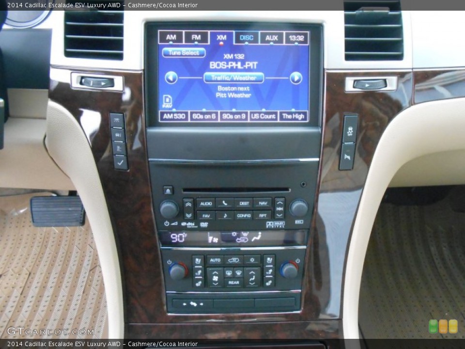 Cashmere/Cocoa Interior Controls for the 2014 Cadillac Escalade ESV Luxury AWD #88995274