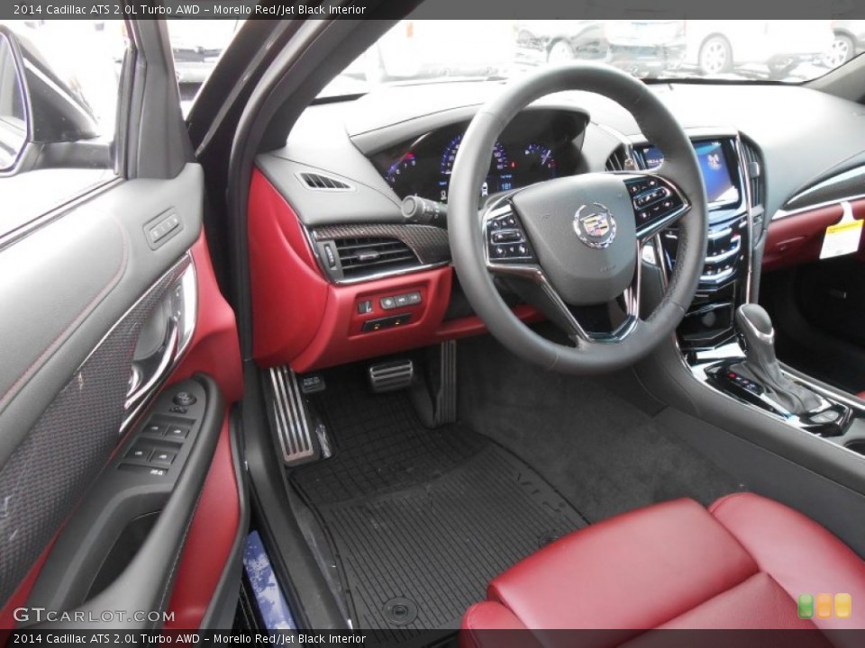 Morello Red/Jet Black Interior Photo for the 2014 Cadillac ATS 2.0L Turbo AWD #88996268