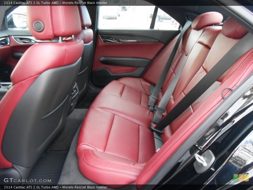 Morello Red/Jet Black Interior Rear Seat for the 2014 Cadillac ATS 2.0L Turbo AWD #88996301