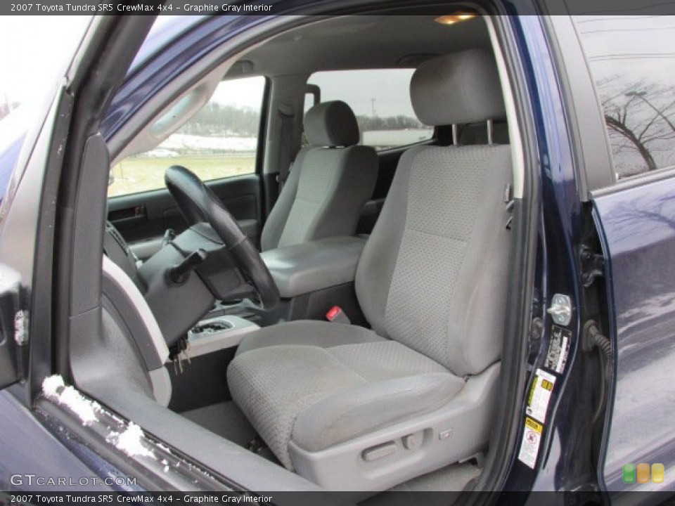 Graphite Gray Interior Front Seat for the 2007 Toyota Tundra SR5 CrewMax 4x4 #88997906