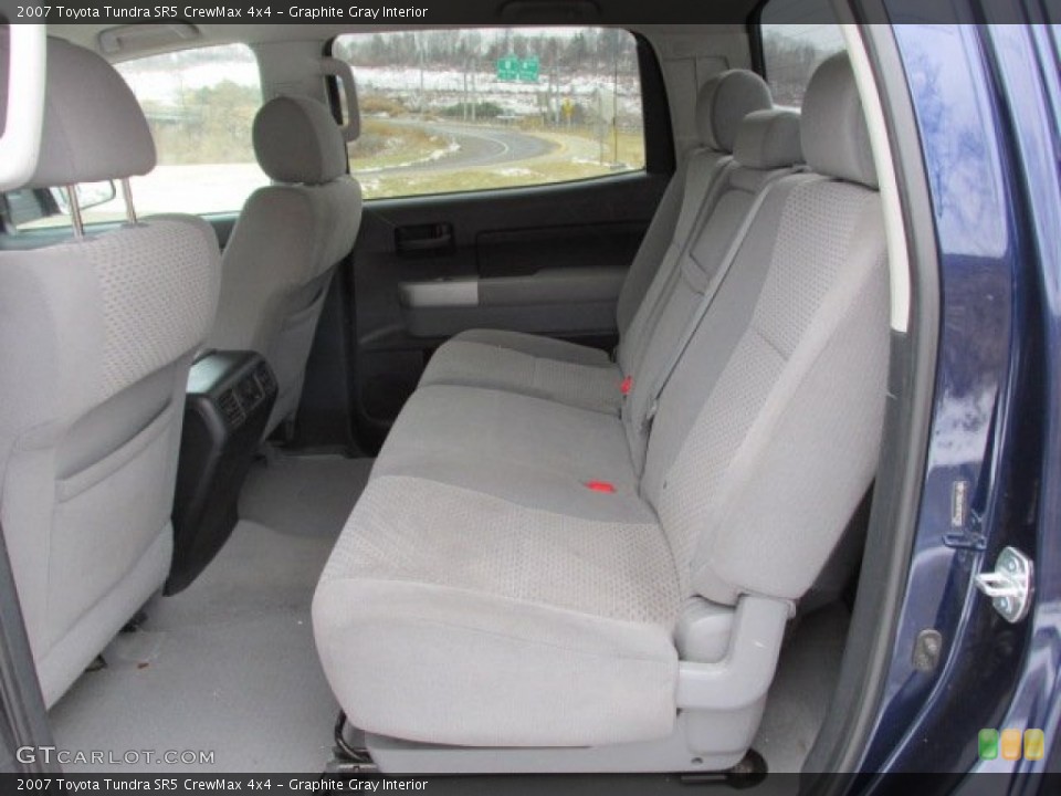 Graphite Gray Interior Rear Seat for the 2007 Toyota Tundra SR5 CrewMax 4x4 #88998005