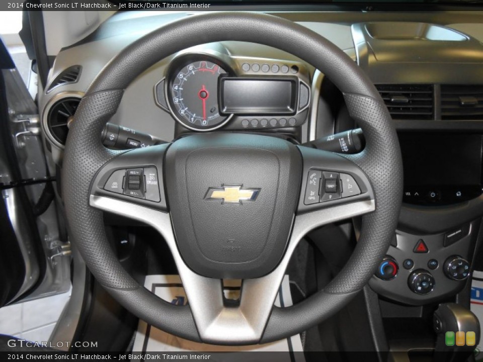 Jet Black/Dark Titanium Interior Steering Wheel for the 2014 Chevrolet Sonic LT Hatchback #89000180