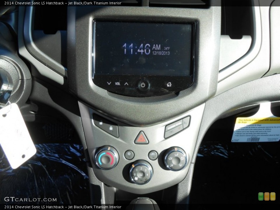 Jet Black/Dark Titanium Interior Controls for the 2014 Chevrolet Sonic LS Hatchback #89000843