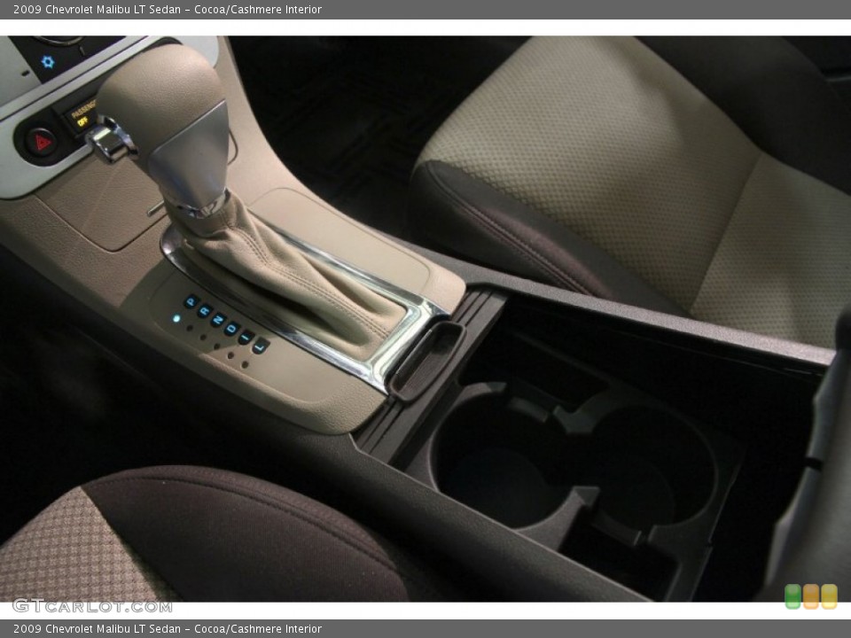 Cocoa/Cashmere Interior Transmission for the 2009 Chevrolet Malibu LT Sedan #89001218
