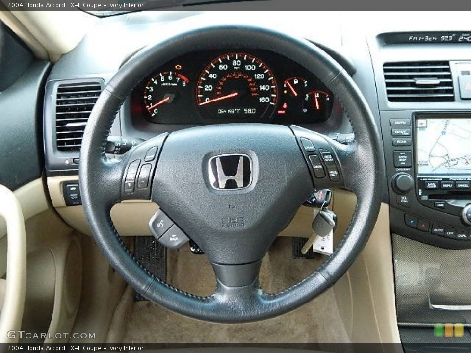 Ivory Interior Steering Wheel for the 2004 Honda Accord EX-L Coupe #89010583