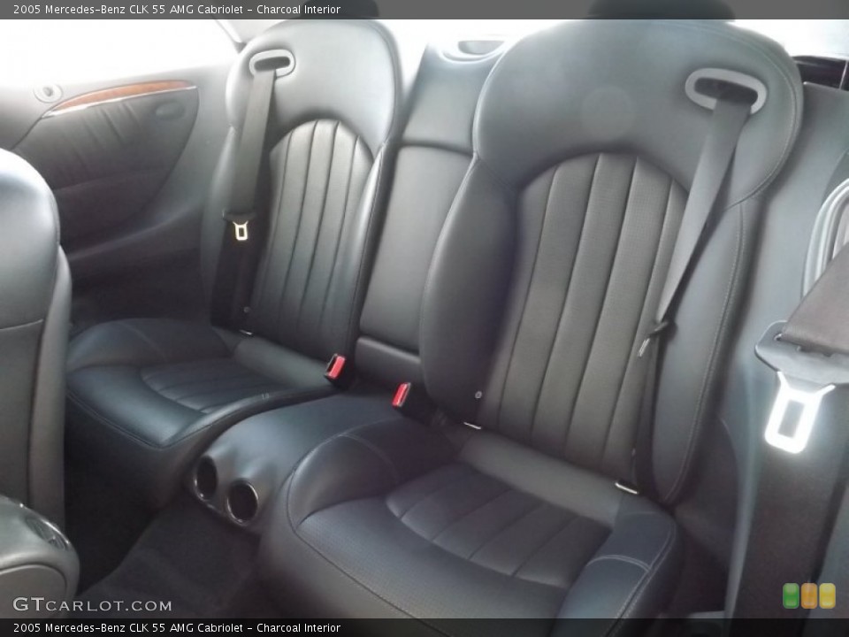 Charcoal Interior Rear Seat for the 2005 Mercedes-Benz CLK 55 AMG Cabriolet #89011530