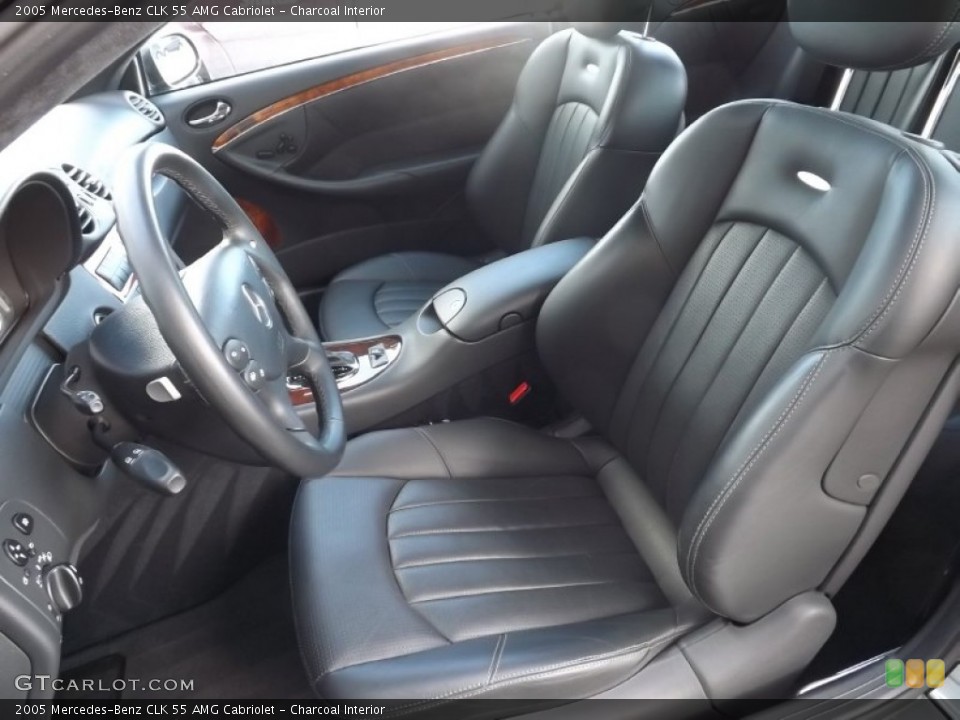 Charcoal Interior Photo for the 2005 Mercedes-Benz CLK 55 AMG Cabriolet #89011557