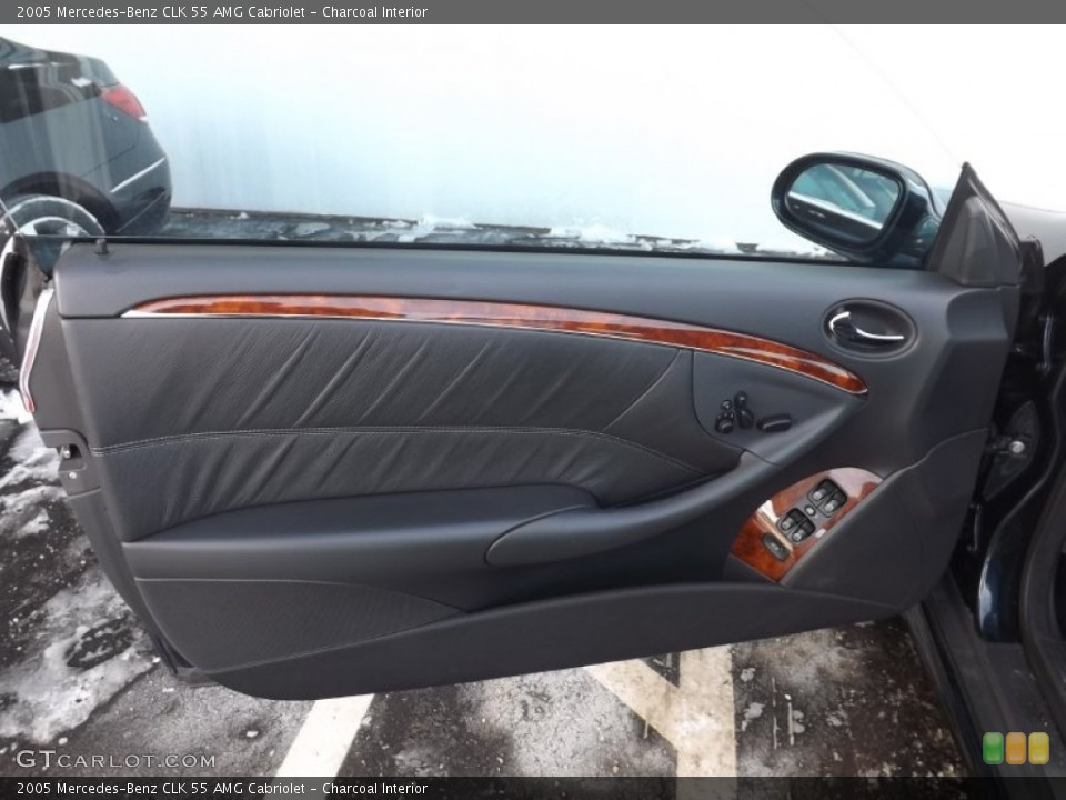 Charcoal Interior Door Panel for the 2005 Mercedes-Benz CLK 55 AMG Cabriolet #89011581