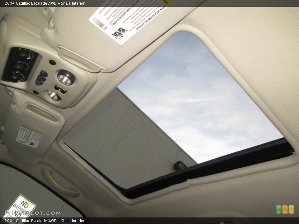 Shale Interior Sunroof for the 2004 Cadillac Escalade AWD #89011584