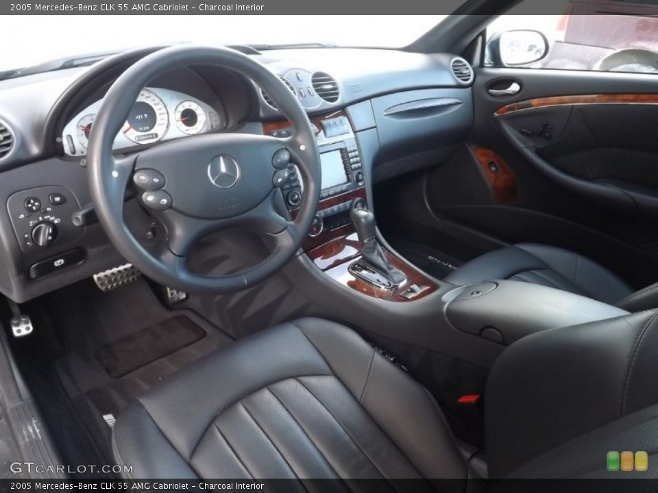 Charcoal Interior Prime Interior for the 2005 Mercedes-Benz CLK 55 AMG Cabriolet #89011608