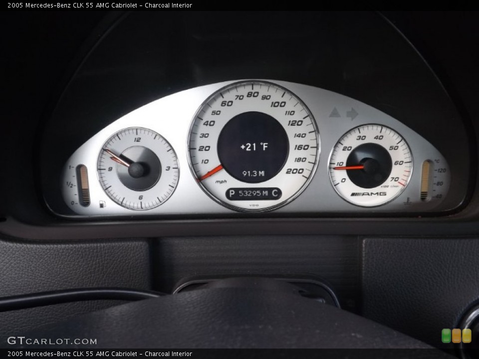 Charcoal Interior Gauges for the 2005 Mercedes-Benz CLK 55 AMG Cabriolet #89011626