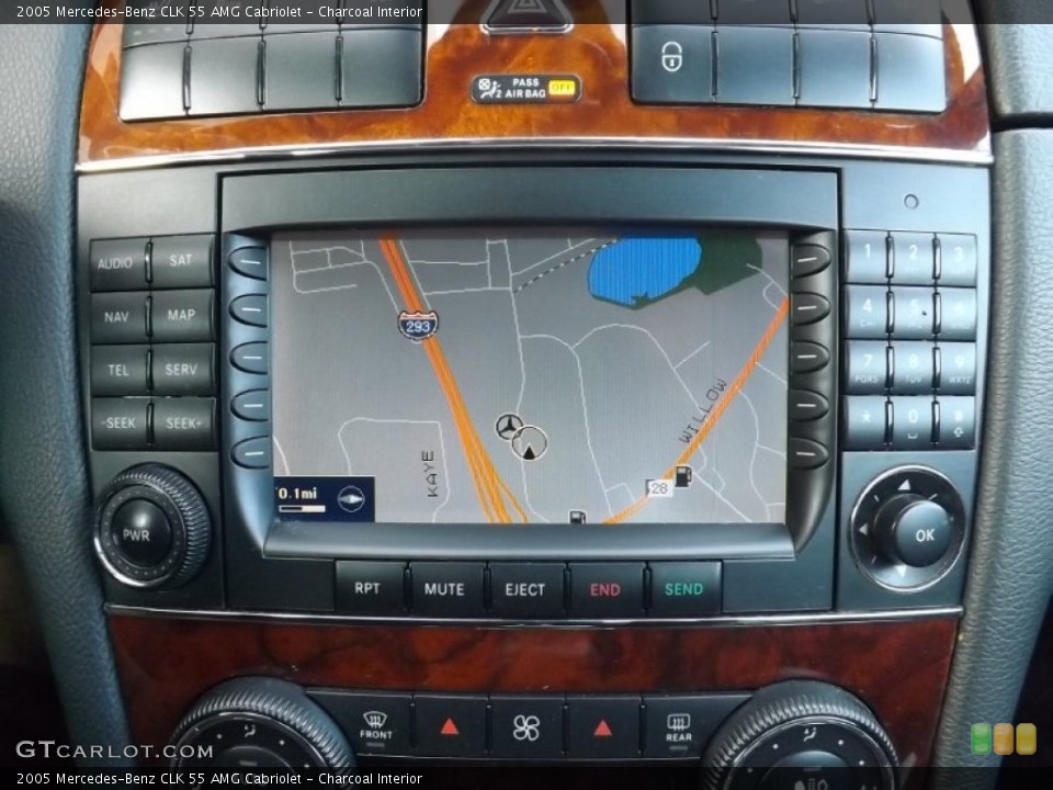 Charcoal Interior Navigation for the 2005 Mercedes-Benz CLK 55 AMG Cabriolet #89011674
