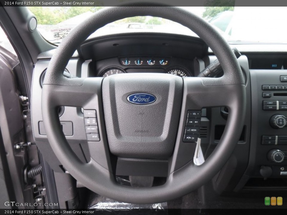 Steel Grey Interior Steering Wheel for the 2014 Ford F150 STX SuperCab #89012232