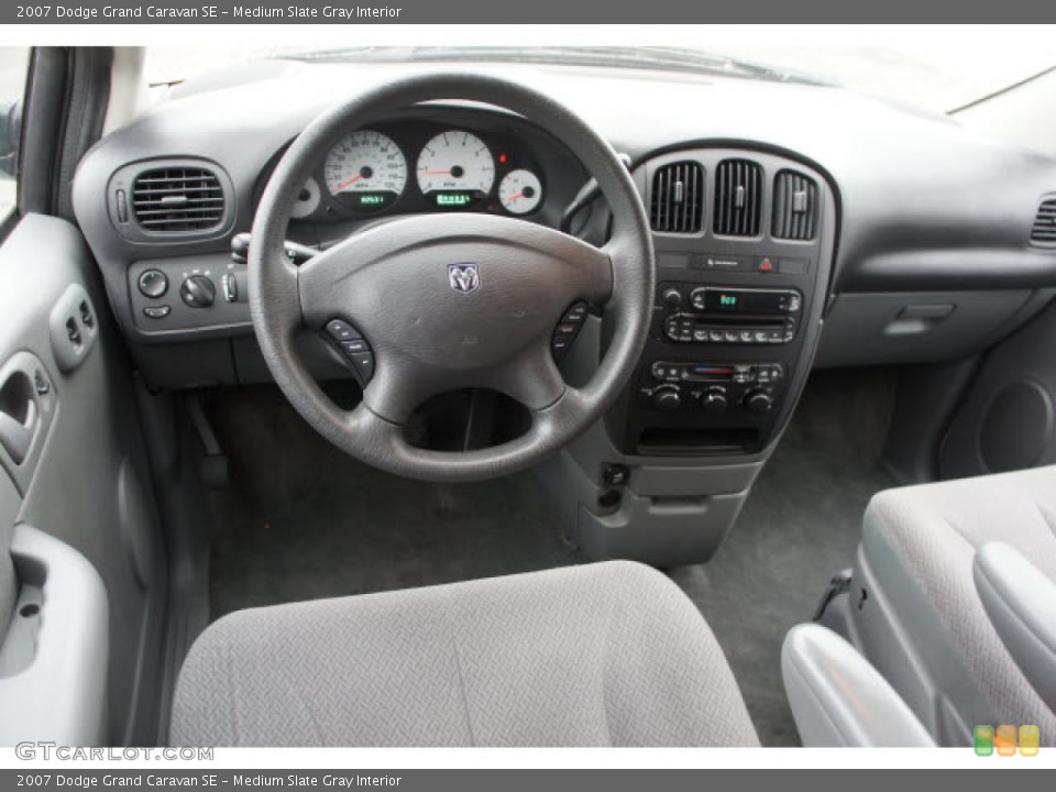Medium Slate Gray Interior Dashboard for the 2007 Dodge Grand Caravan SE #89013486
