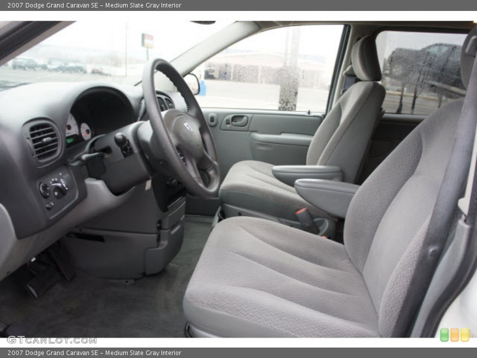 Medium Slate Gray Interior Front Seat for the 2007 Dodge Grand Caravan SE #89013528