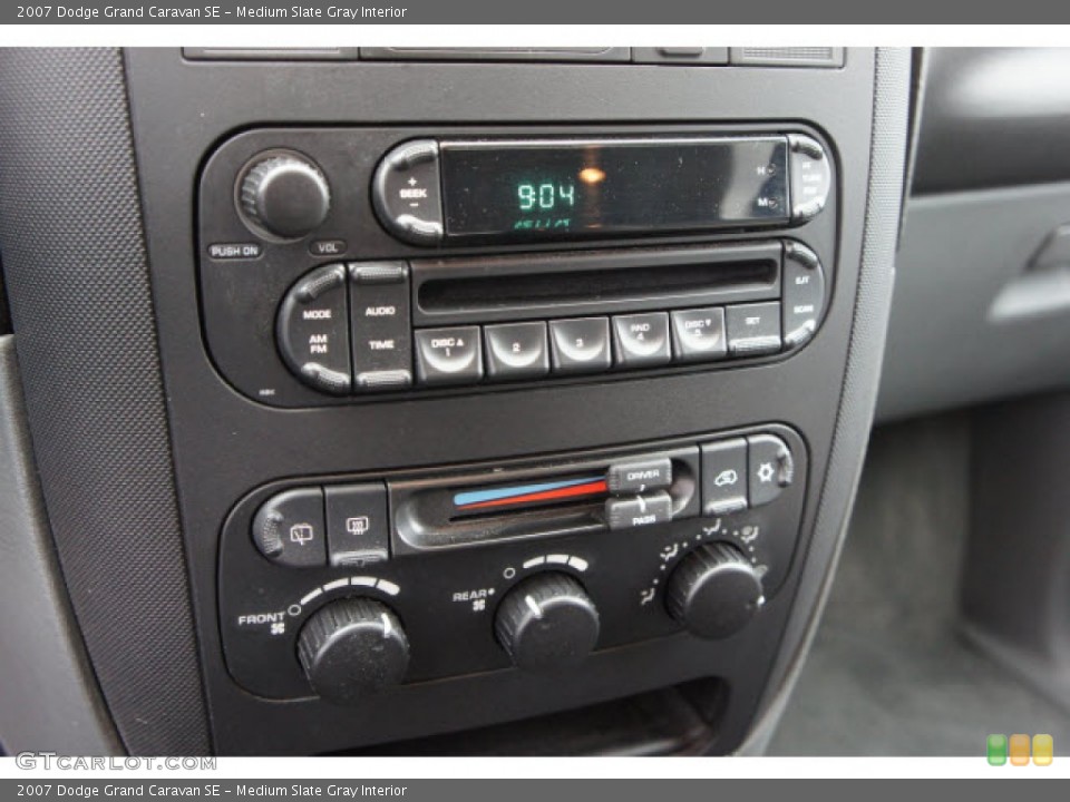 Medium Slate Gray Interior Controls for the 2007 Dodge Grand Caravan SE #89013552