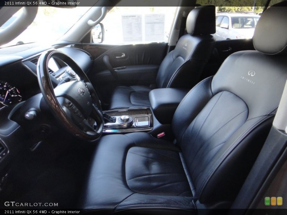 Graphite Interior Front Seat for the 2011 Infiniti QX 56 4WD #89021721