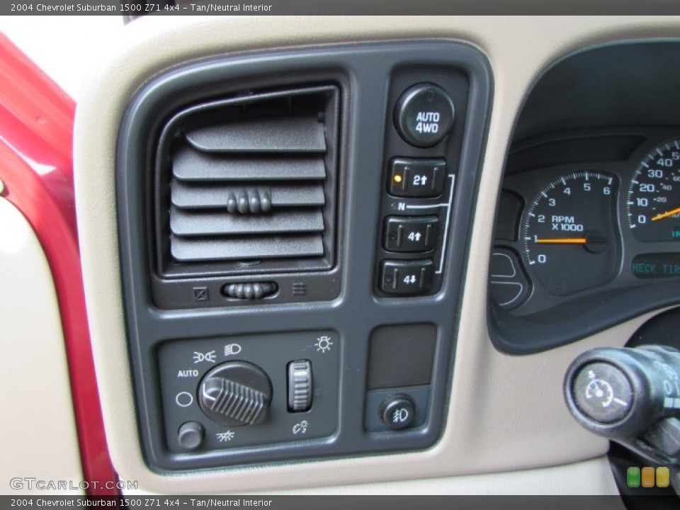 Tan/Neutral Interior Controls for the 2004 Chevrolet Suburban 1500 Z71 4x4 #89026623