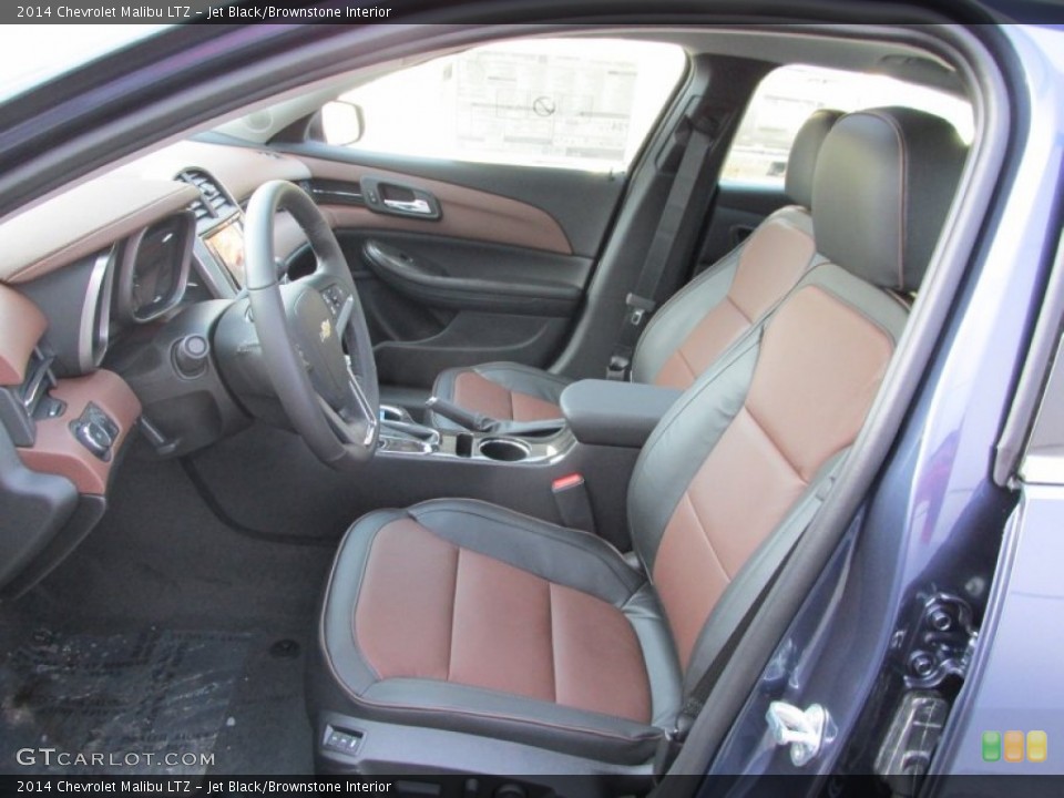 Jet Black/Brownstone Interior Front Seat for the 2014 Chevrolet Malibu LTZ #89027076