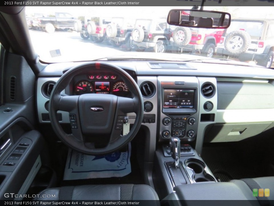 Raptor Black Leather/Cloth Interior Dashboard for the 2013 Ford F150 SVT Raptor SuperCrew 4x4 #89027106