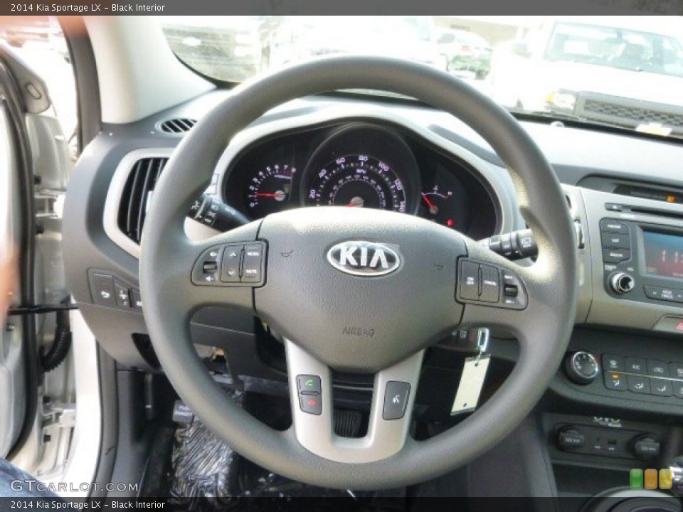 Black Interior Steering Wheel for the 2014 Kia Sportage LX #89029845