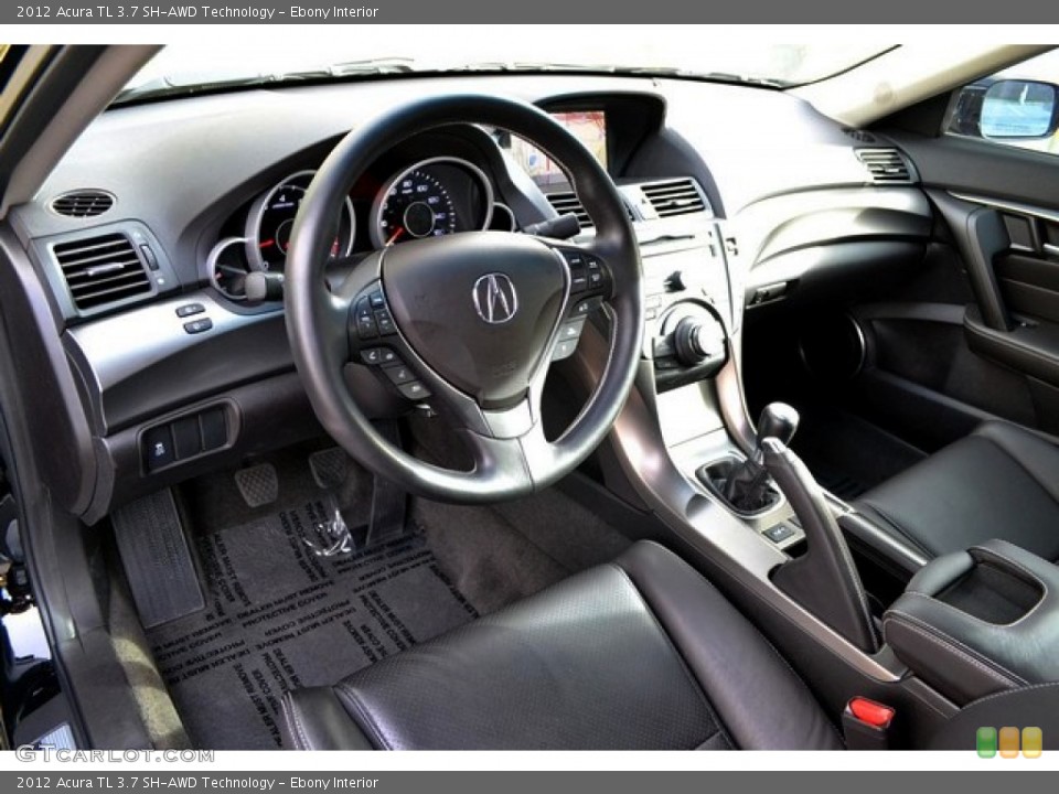 Ebony Interior Prime Interior for the 2012 Acura TL 3.7 SH-AWD Technology #89030970
