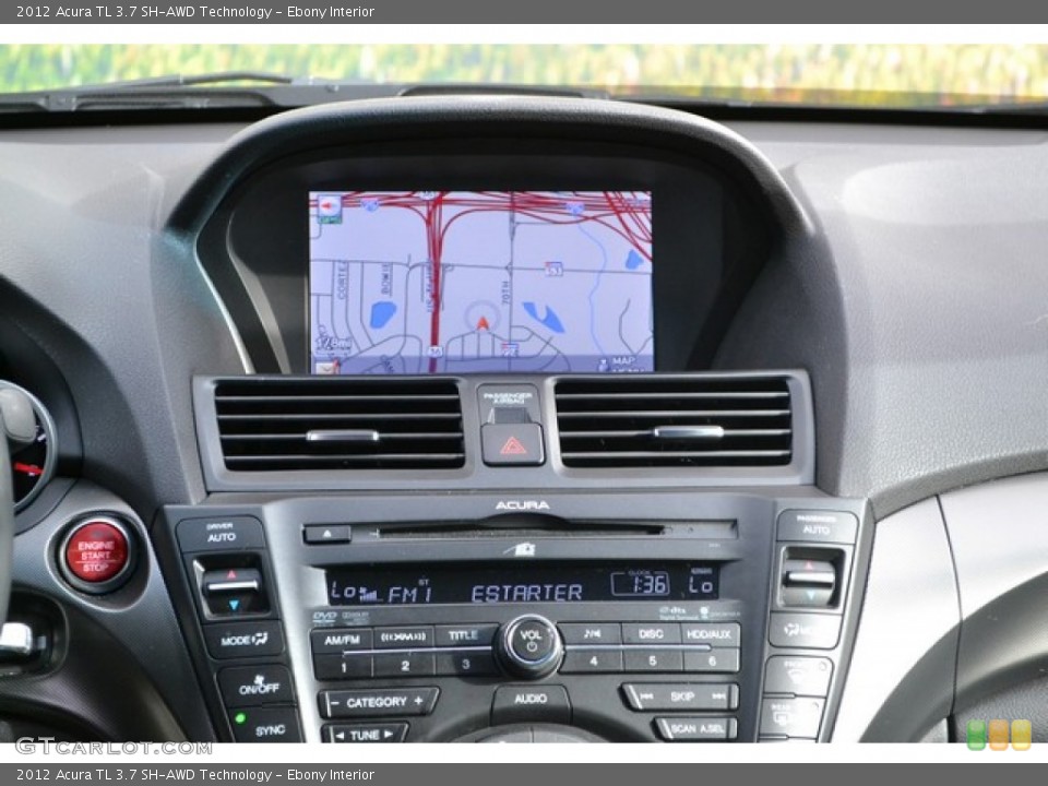 Ebony Interior Navigation for the 2012 Acura TL 3.7 SH-AWD Technology #89031090