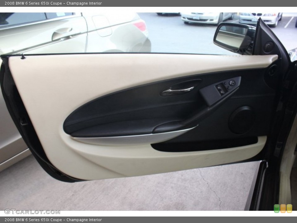 Champagne Interior Door Panel for the 2008 BMW 6 Series 650i Coupe #89031309