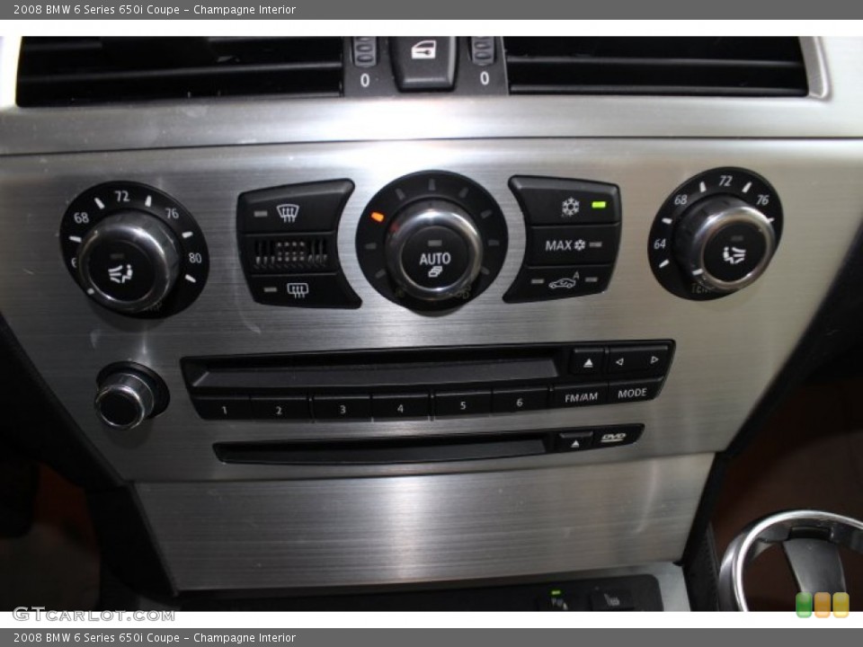 Champagne Interior Controls for the 2008 BMW 6 Series 650i Coupe #89031501