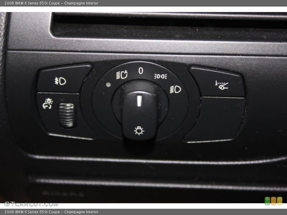 Champagne Interior Controls for the 2008 BMW 6 Series 650i Coupe #89031615