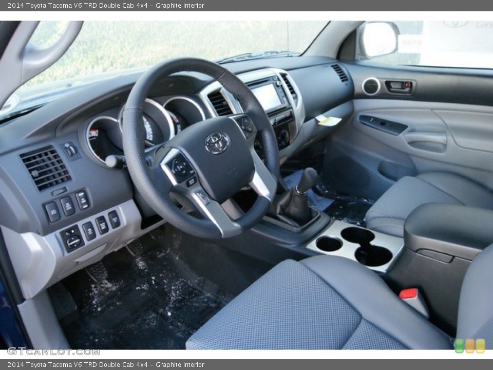 Graphite Interior Photo for the 2014 Toyota Tacoma V6 TRD Double Cab 4x4 #89033685