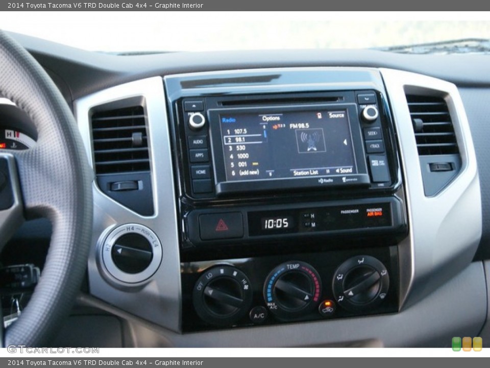 Graphite Interior Controls for the 2014 Toyota Tacoma V6 TRD Double Cab 4x4 #89033706