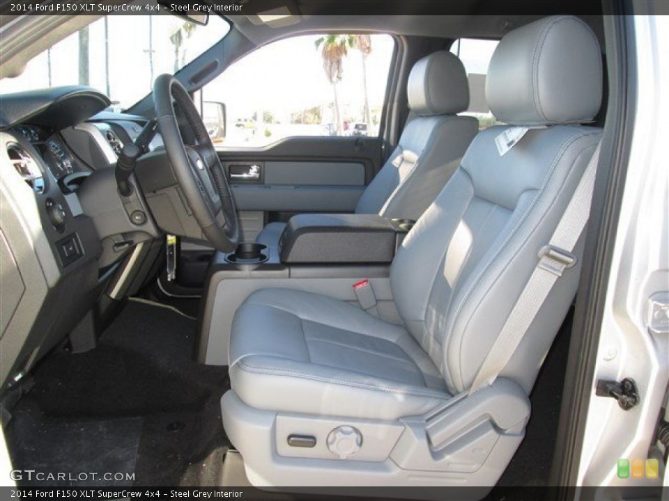 Steel Grey Interior Photo for the 2014 Ford F150 XLT SuperCrew 4x4 #89035551